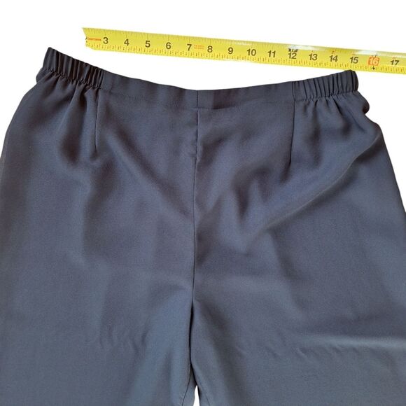 Wide Leg Chiffon Palazzo Pants Special Occasion Lined Flowy Party TanJay size 14 - Picture 7 of 10